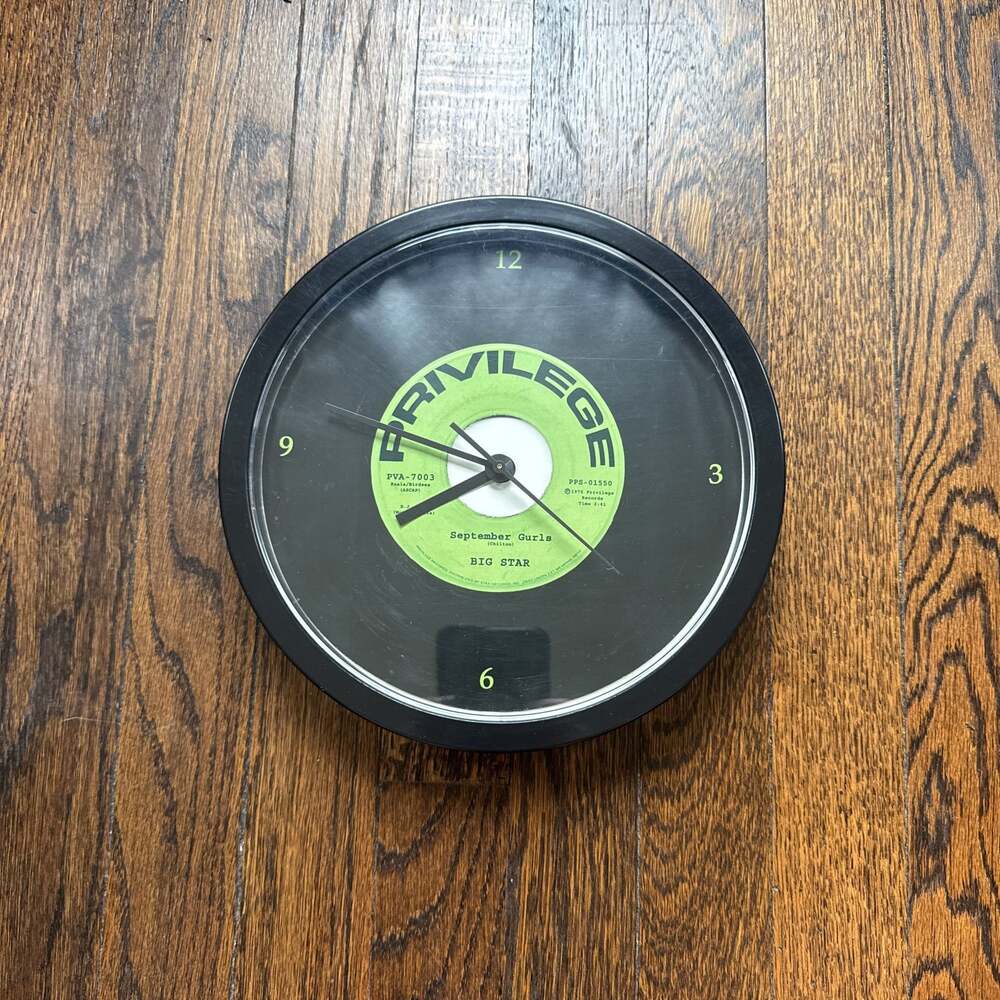 Big Star “September Gurls” 9.5” 45rpm Vinyl-Inspired Wall Clock CafePress